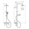 Hansgrohe Vernis Shape 230 1jet Krom Duş Kolonu Termostat ile