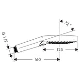 Hansgrohe Raindance Select S120 3Jet El Duşu Mat Bronz