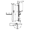 Hansgrohe Unica Duş Barı ve Duş Hortumu 90cm Beyaz/Krom
