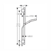 Hansgrohe Rainfinity 130 Sürgülü Duş Seti 0,65 m Mat Bronz 3 Jet EcoSmart