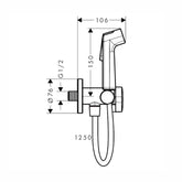 Hansgrohe Bidette El Duşu 1jet S Ecosmart Satin Siyah