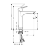 Hansgrohe Focus Lavabo Bataryası 190 Sifon Kumandalı