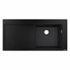 Hansgrohe S514-F450 Ankastre Granit Eviye 450 Sol Damlalık Grafit Siyahı