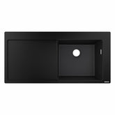 Hansgrohe S514-F450 Ankastre Granit Eviye 450 Sol Damlalık Grafit Siyahı