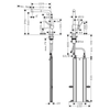 Hansgrohe Talis M54 Eviye Bataryası 270 Spiralli 1 jet  + SBox