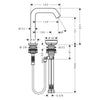 Hansgrohe Tecturis S 2 Delikli Lavabo Bataryası 150 CoolStart