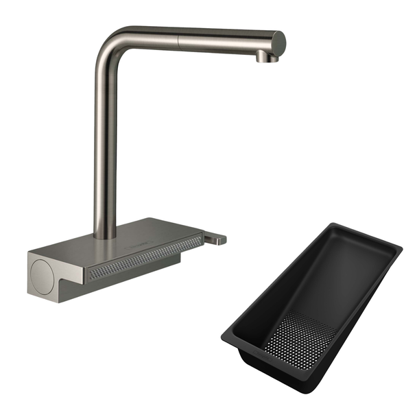 Hansgrohe Aquno Select M81 Eviye Bataryası 250  Spiralli 2jet sBox Paslanmaz Çelik