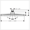 Hansgrohe Crometta E 240 Tepe Duşu 1 Jet