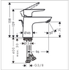 Hansgrohe Talis E Lavabo Bataryası 80