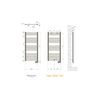 Radiva Haiti Elektrikli Havlupan 500 x 1100 Düz Beyaz (Thesis Termostatlı) 600 W
