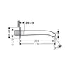 Hansgrohe Vivenis Küvet Gagası 211 mm Satin Siyah
