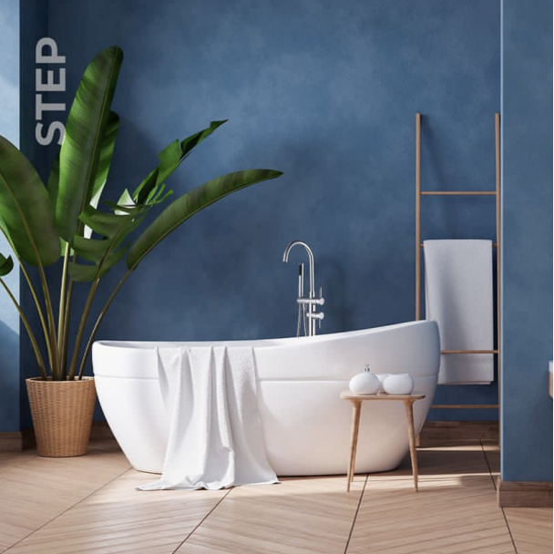 Newarc Step Tabandan Küvet Bataryası Krom