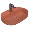 Isvea Infinity Terracotta Batarya Delikli Tezgah Üzeri Lavabo 60 cm