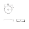 Isvea Infinity 36 cm Tezgah Üstü Lavabo