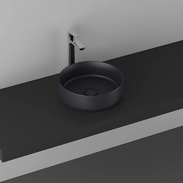 Isvea Infinity Antrasit Tezgah Üzeri Lavabo 36 cm