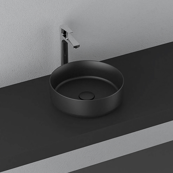 Isvea Infinity Mat Siyah Tezgah Üzeri Lavabo 36 cm