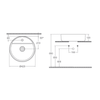 Isvea Infinity 42 cm Tezgah Üstü Lavabo