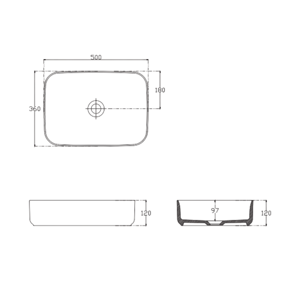 Isvea Infinity 50 cm Tezgah Üstü Lavabo