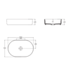 Isvea Infinity Rustik Bordo Tezgah Üzeri Lavabo 55 cm