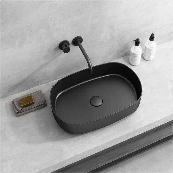 Isvea Infinity Antrasit Tezgah Üzeri Lavabo 55 cm