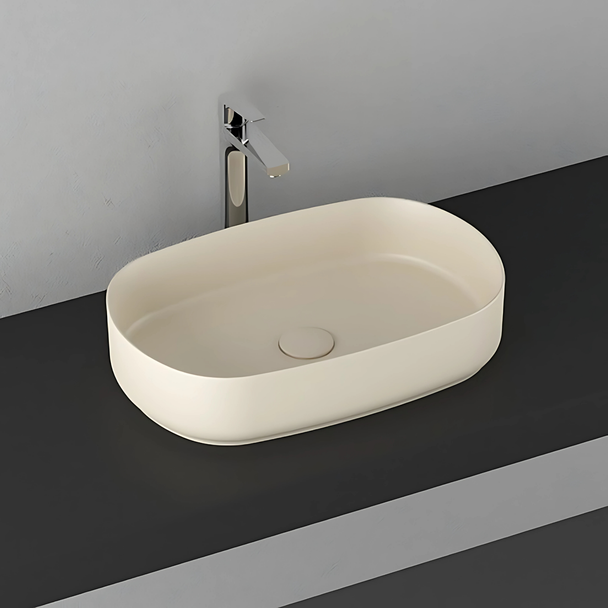 Isvea Infinity Fildişi Tezgah Üzeri Lavabo 55 cm