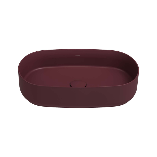 Isvea Infinity Rustik Bordo Tezgah Üzeri Lavabo 55 cm