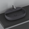 Isvea Infinity 60 cm Antrasit Batarya Delikli Tezgah Üzeri Lavabo