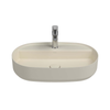Isvea Infinity Fildişi Batarya Delikli Tezgah Üzeri Lavabo 60 cm