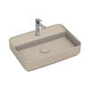 Isvea Infinity Fildişi Batarya Delikli Tezgah Üzeri Lavabo 55 cm