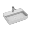Isvea Infinity Mat Beyaz Batarya Delikli Tezgah Üzeri Lavabo 55 cm