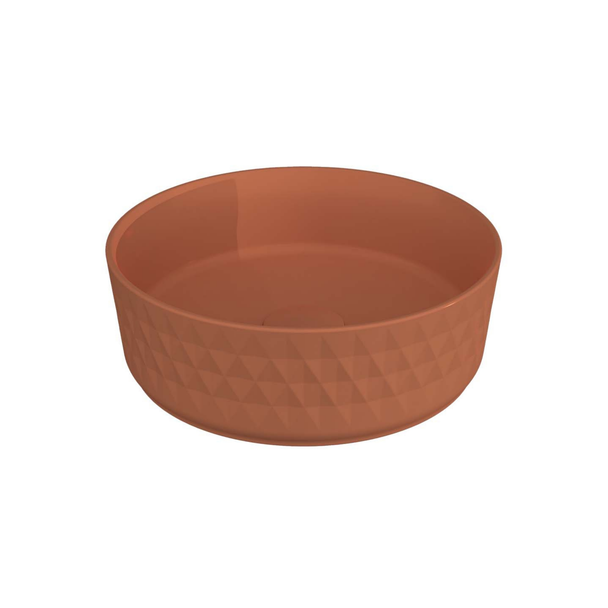Isvea Artısan Edition Rombo Terracotta Tezgah Üzeri Lavabo 36 cm