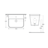 Isvea Sott Aqua Asma Monoblok Lavabo 50