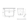 Isvea Sott Aqua Isvea Mavisi Asma Monoblok Lavabo 50 cm