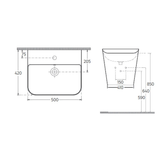 Isvea Sott Aqua Isvea Mavisi Asma Monoblok Lavabo 50 cm