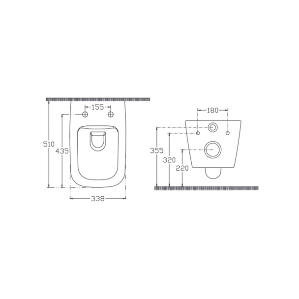 Isvea Vea Cubo Rimless Fildişi Asma Klozet