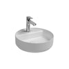 Isvea Infinity Mat Beyaz Batarya Delikli Tezgah Üzeri Lavabo 42 cm