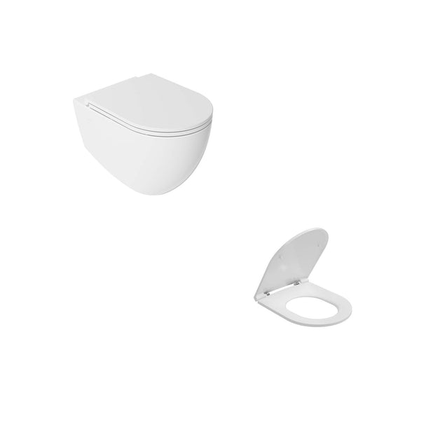 Isvea Infinity Clearim Plus Asma Klozet + F50 Duroplast Klozet Kapağı Yavaş Kapanan