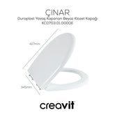 Creavit Çınar Thermoplast Yavaş Kapanan Klozet Kapağı