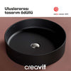 Creavit Loop 45 cm Setüstü Lavabo Mat Siyah