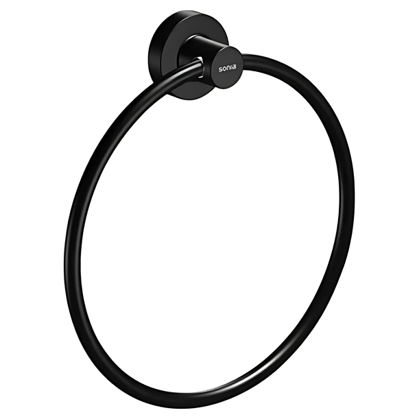 Sonia Tecno Black Yuvarlak Havluluk Mat Siyah