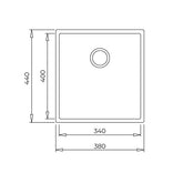 Teka Square 34.40 TG Artic White Teknik