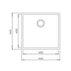 Teka Square 40.40 TG Stone Grey Eviye