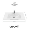 Creavit Su 45 x 80 cm Lavabo