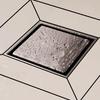Hüppe MasterV Yalıtımlı Noktasal Su Gideri 15 x 15 cm MAT SİYAH Yandan Çıkışlı
