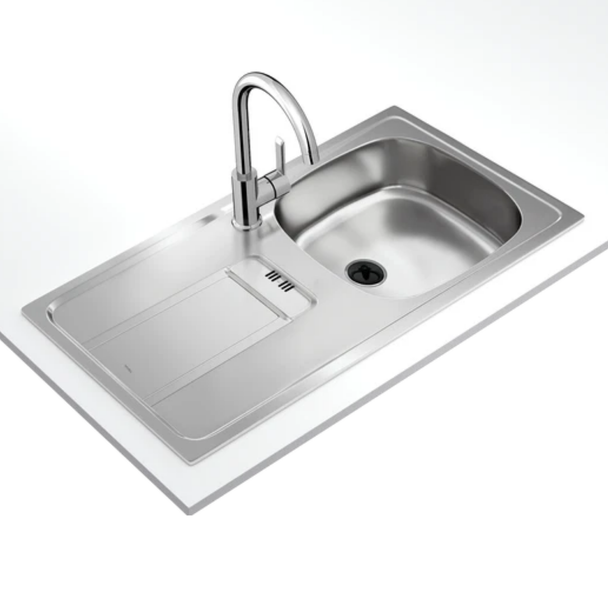 Teka Gravity 45 Sol Damlalık Paslanmaz Çelik Eviye