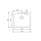Teka Forsquare 50.40 TG Siyah Eviye