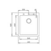 Teka Forsquare 34.40 TG Parlak Krem Granit Eviye