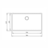 Teka Square 72.40 TG Artic White Eviye