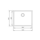 Teka Square 50.40 TG Artic White Eviye
