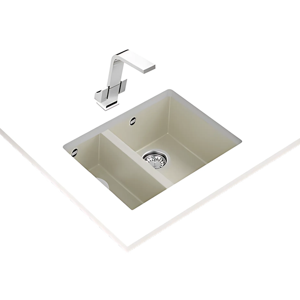 Teka Square 560 TG Parlak Krem Granit Eviye